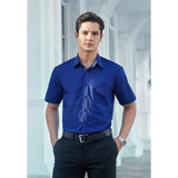 Men's Short Sleeve Shirt with Pocket - B1-ROYAL BLUE