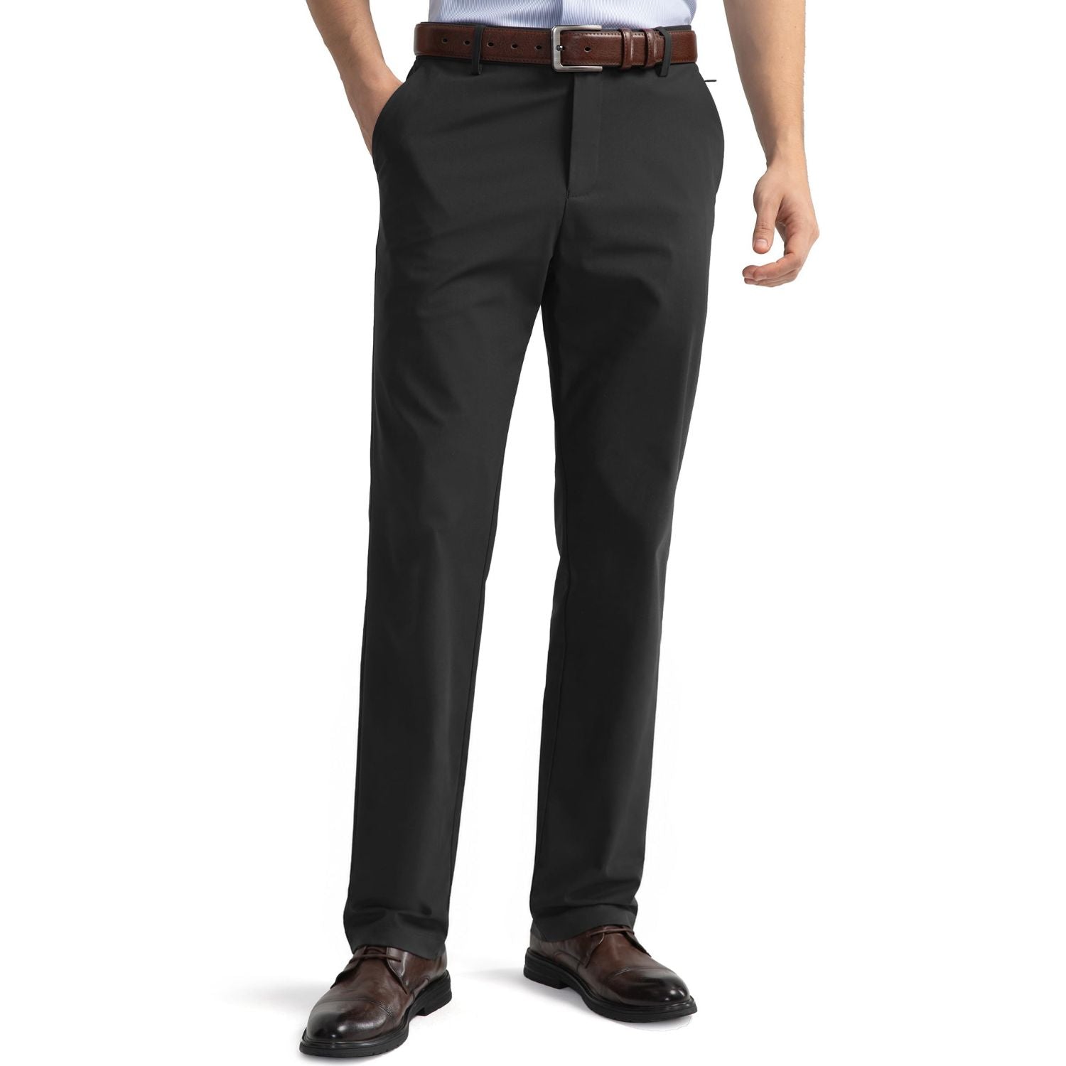 Hisdern Flex 501 Men's Golf Pants Classic Fit Stretch for Golf Business