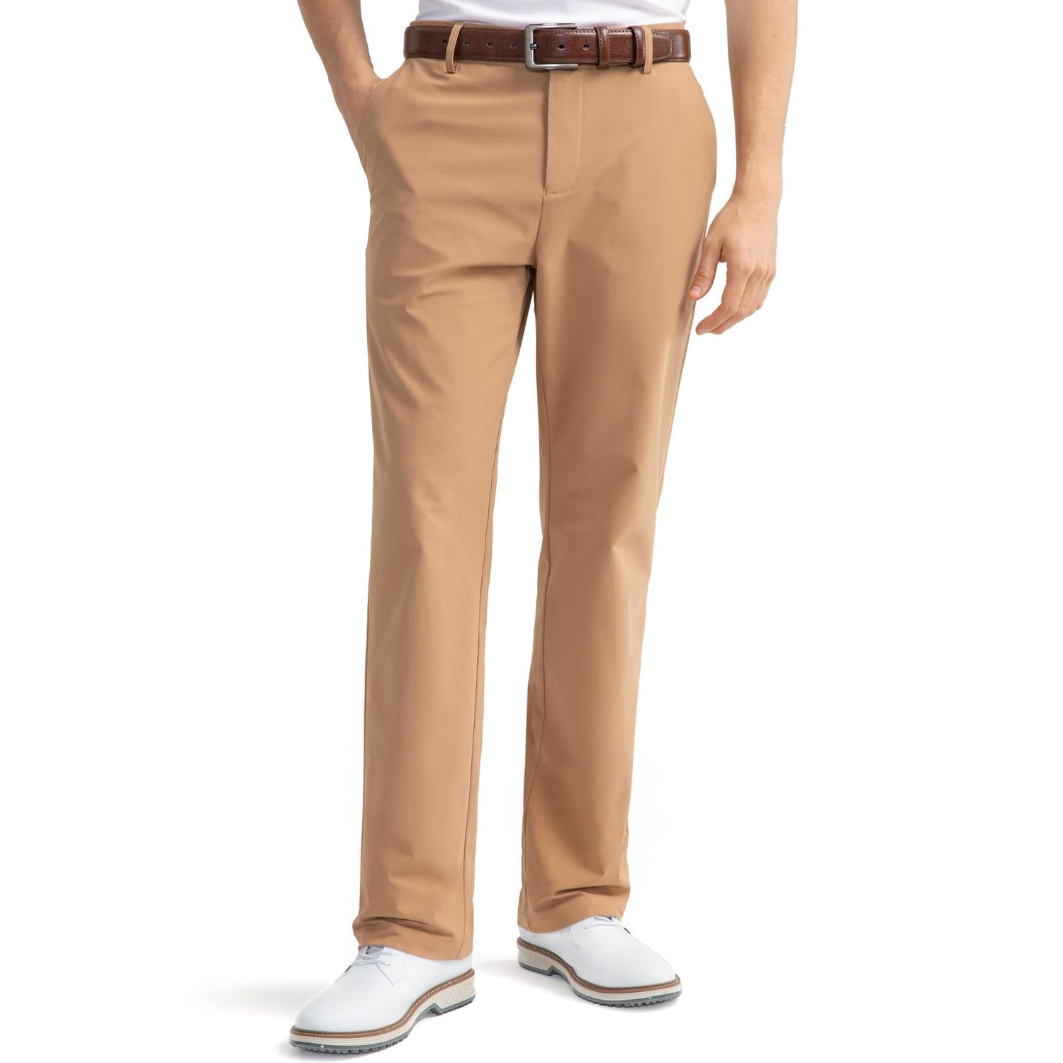 Hisdern Flex 501 Men's Golf Pants Classic Fit Stretch for Golf Business