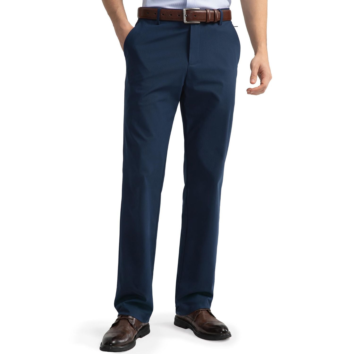 Hisdern Flex 501 Men's Golf Pants Classic Fit Stretch for Golf Business