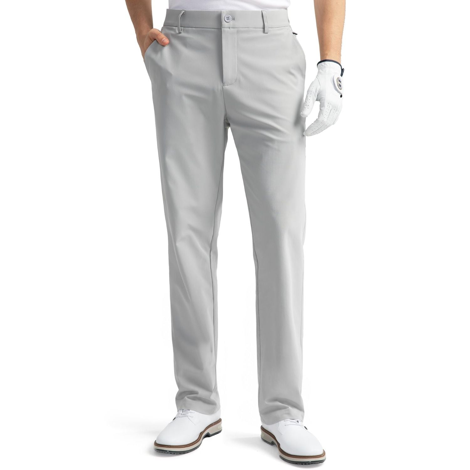 Hisdern Flex 501 Men's Golf Pants Classic Fit Stretch for Golf Business