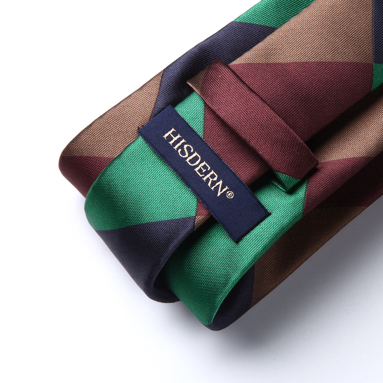 Plaid Tie Handkerchief Set - 03 GREEN