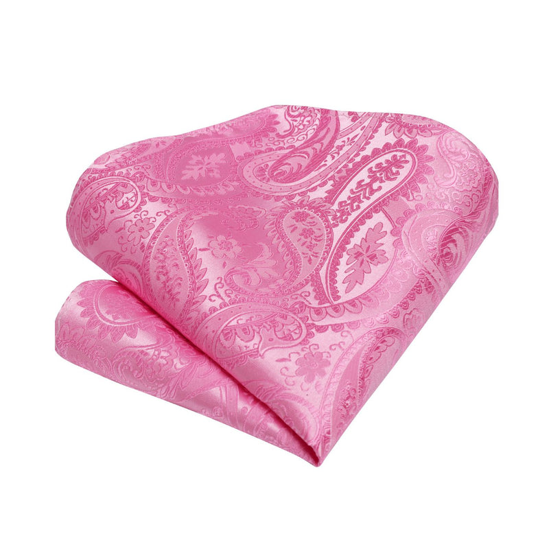 Paisley Tie Handkerchief Clip - PINK