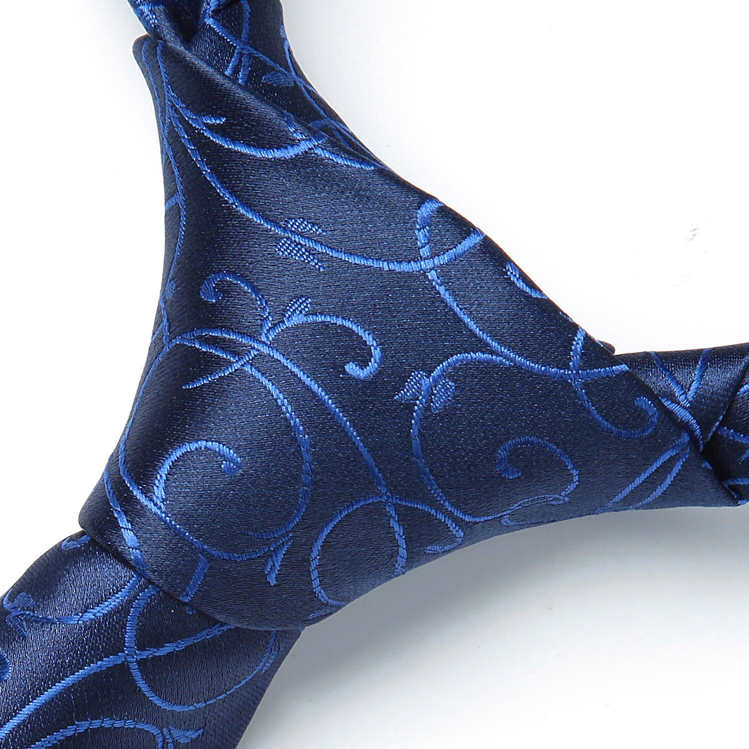 Floral 3.4 inch Tie Handkerchief Set - C-NAVY BLUE/BLUE