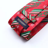 Christmas Tie Handkerchief Set - 02 RED/GREEN/WHITE