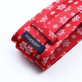 Christmas Tie Handkerchief Set - RED/WHITE