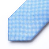 Houndstooth Tie Handkerchief Set - A-07 BLUE