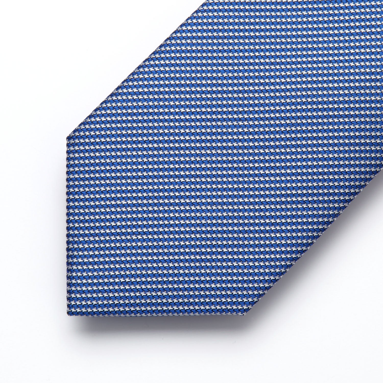 Houndstooth Tie Handkerchief Set - A-08 BLUE 2