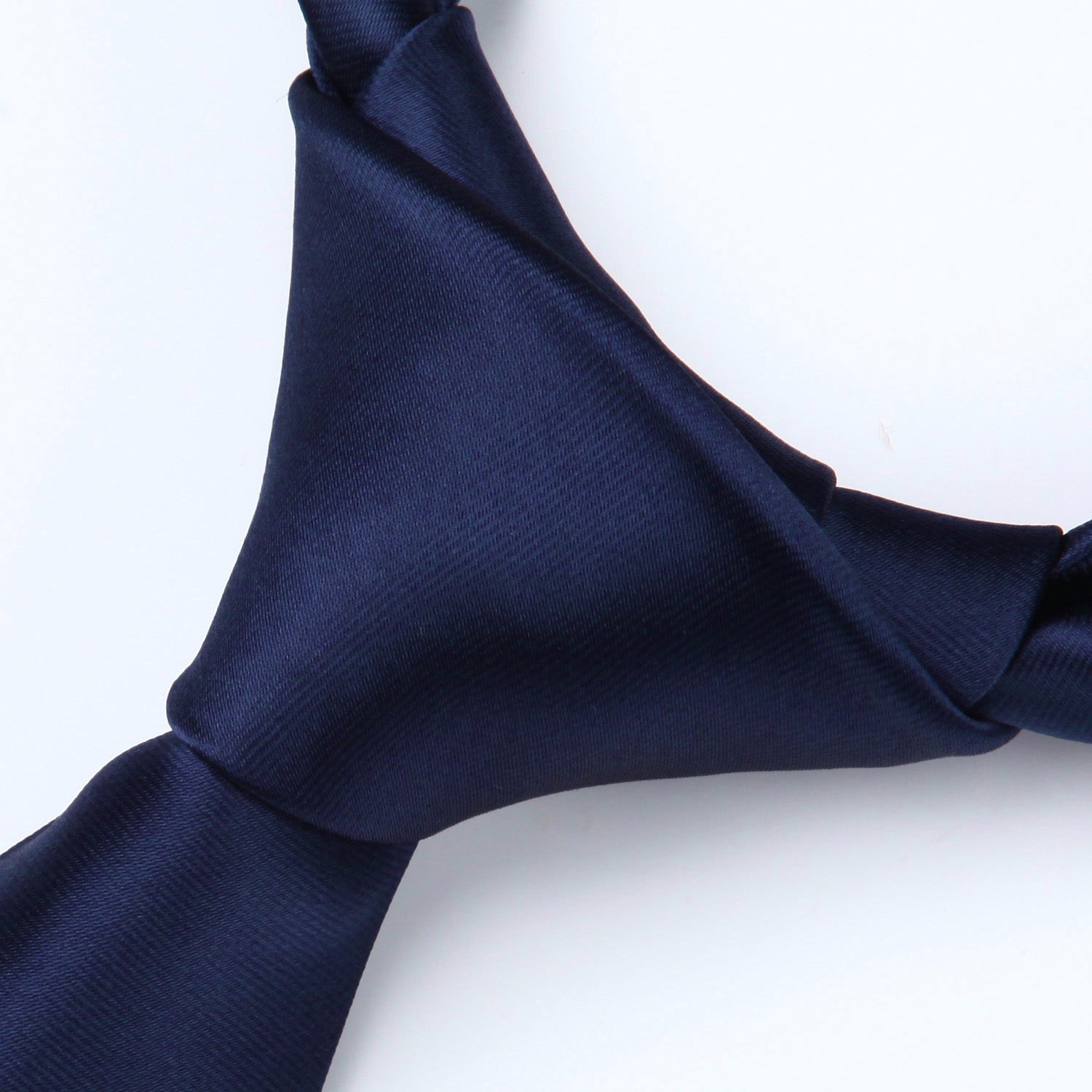 Solid Tie Handkerchief Set - NAVY BLUE