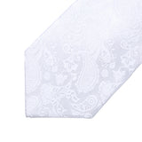 Paisley Tie Handkerchief Clip - 03 WHITE 