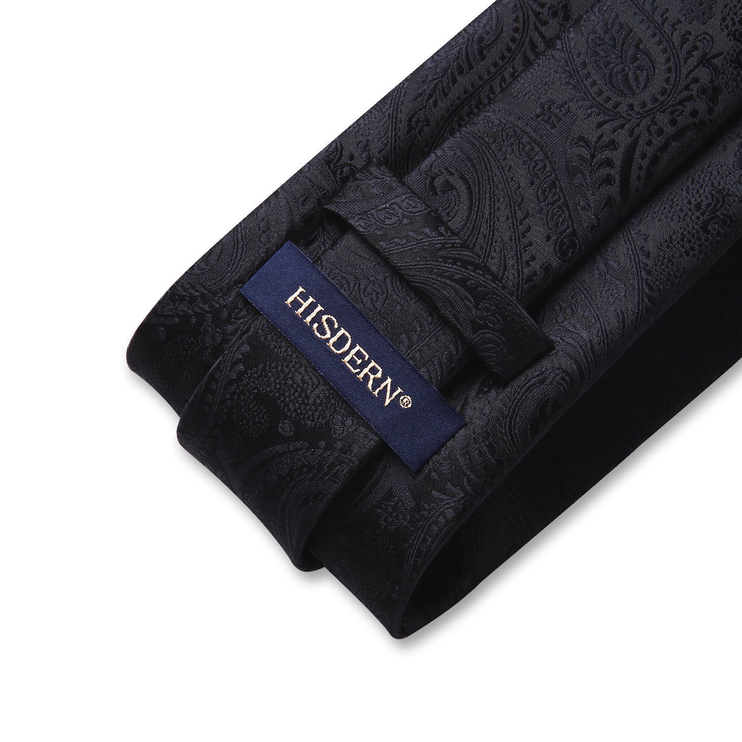 Paisley Tie Handkerchief Set - 4-BLACK