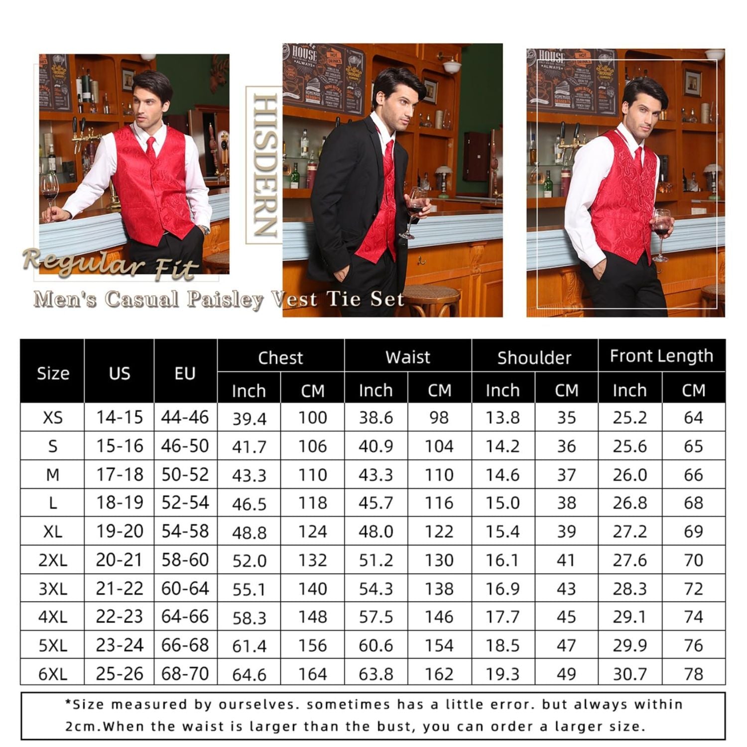 Paisley 5pc Suit Vest Set - C-GOLD