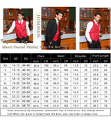 Gothic Lapel Party Vest for Men - RED/BLACK-5