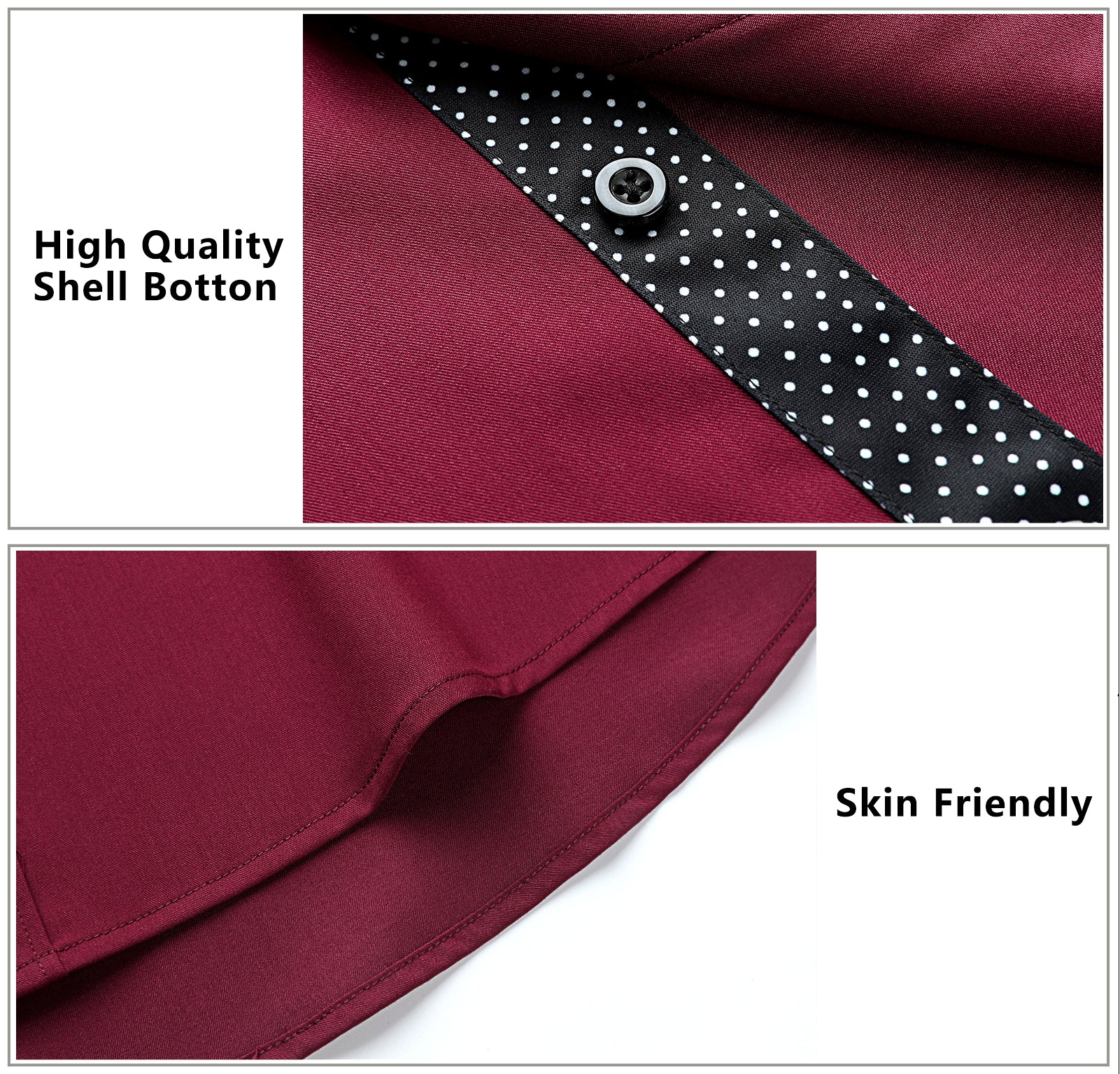 Casual Formal Shirt with Pocket - RED/BLACK