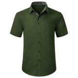 Men's Short Sleeve with Pocket - B1-GREEN 