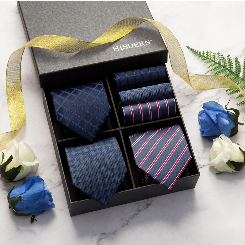 3PCS Tie & Pocket Square Set - 12 Christmas Gifts for Men