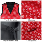 Christmas Suit Vest - RED/WHITE