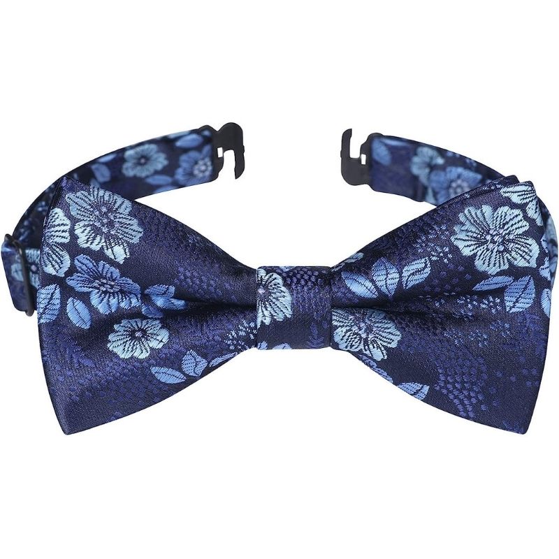 Floral Pre-Tied Bow Tie for Boy - BLUE
