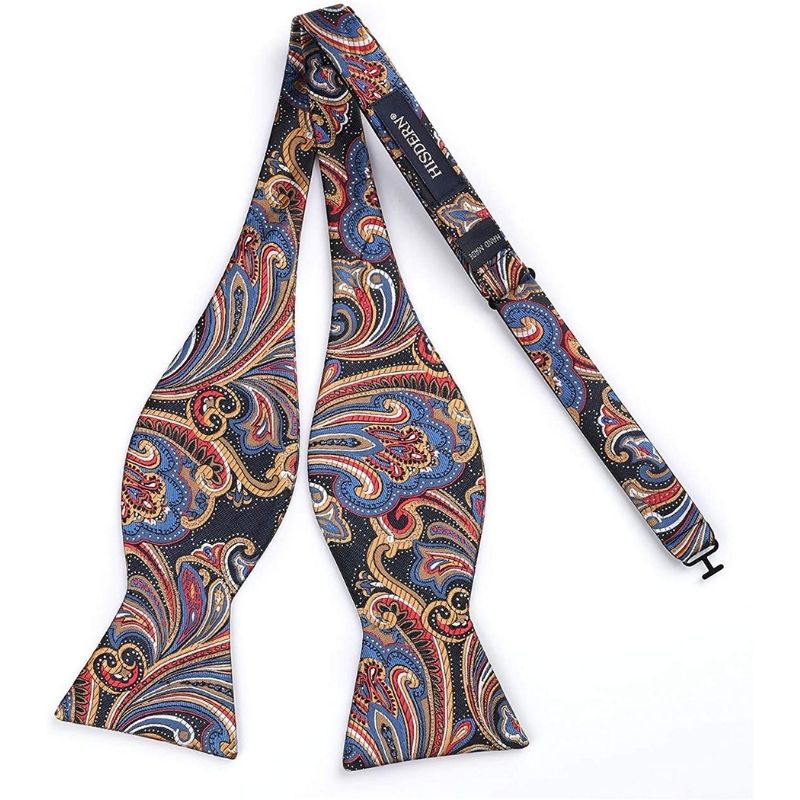 Paisley Bow Tie - B-BLUE/ORANGE