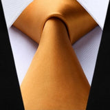 Solid Tie Handkerchief Set - CHAMPAGNE