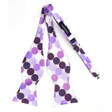 Polka Dots Bow Tie & Pocket Square Sets - E-PURPLE