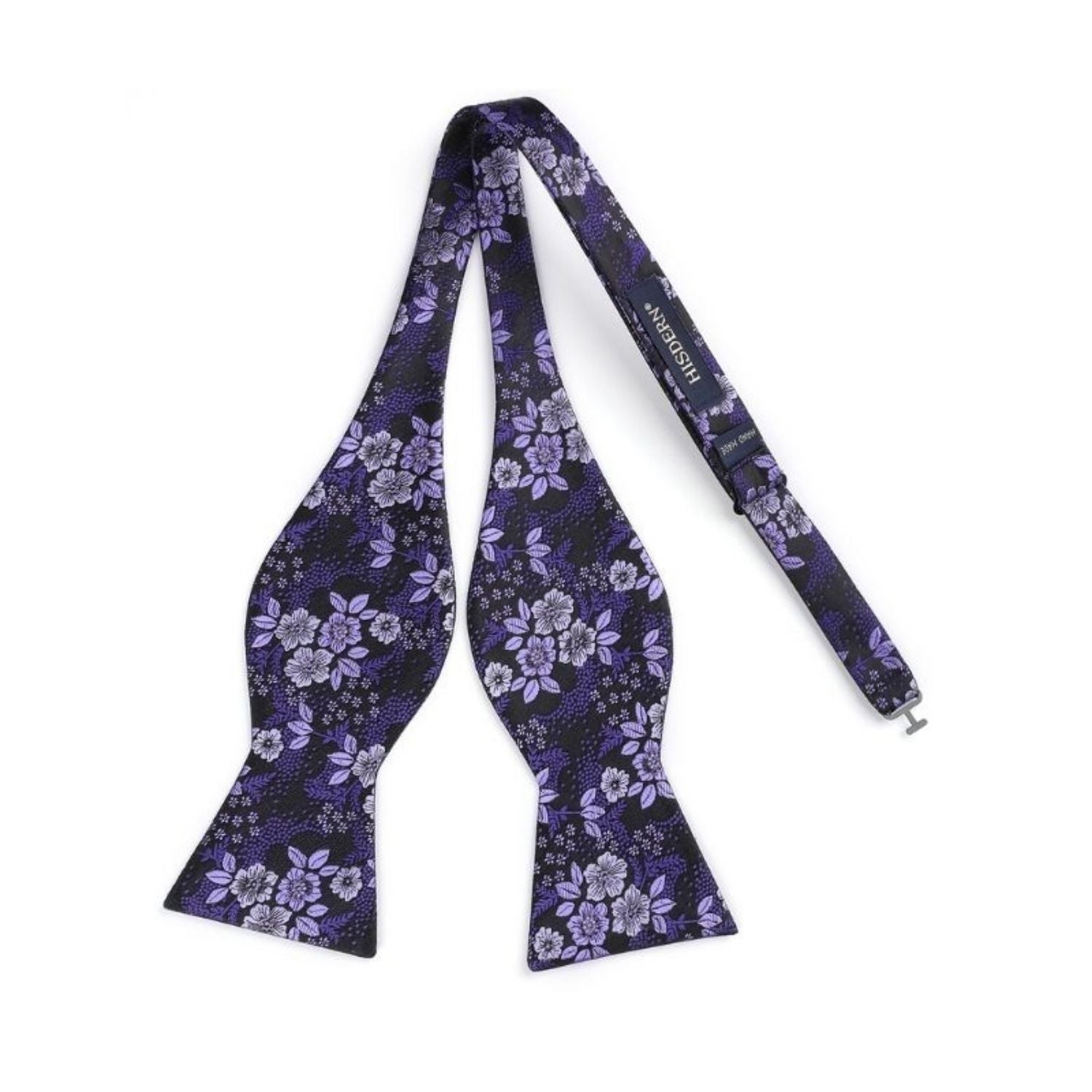 Paisley Floral Bow Tie & Pocket Square - A-PURPLE/LAVENDER