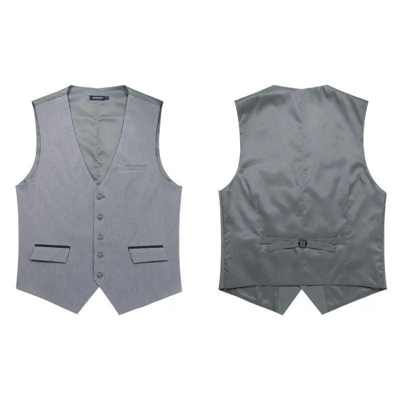 Solid Slim Vest D1 Grey