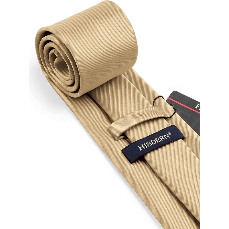 Solid Tie Handkerchief Clip - 02 CHAMPAGNE