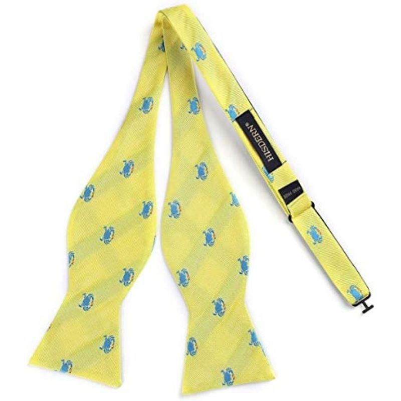 Fun Animal Bow Tie & Pocket Square - CRAB/YELLOW