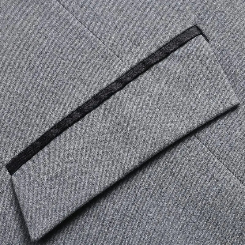 Solid Slim Vest D1 Grey