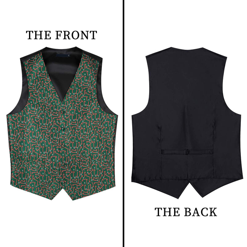 Christmas Suit Vest - GREEN/RED