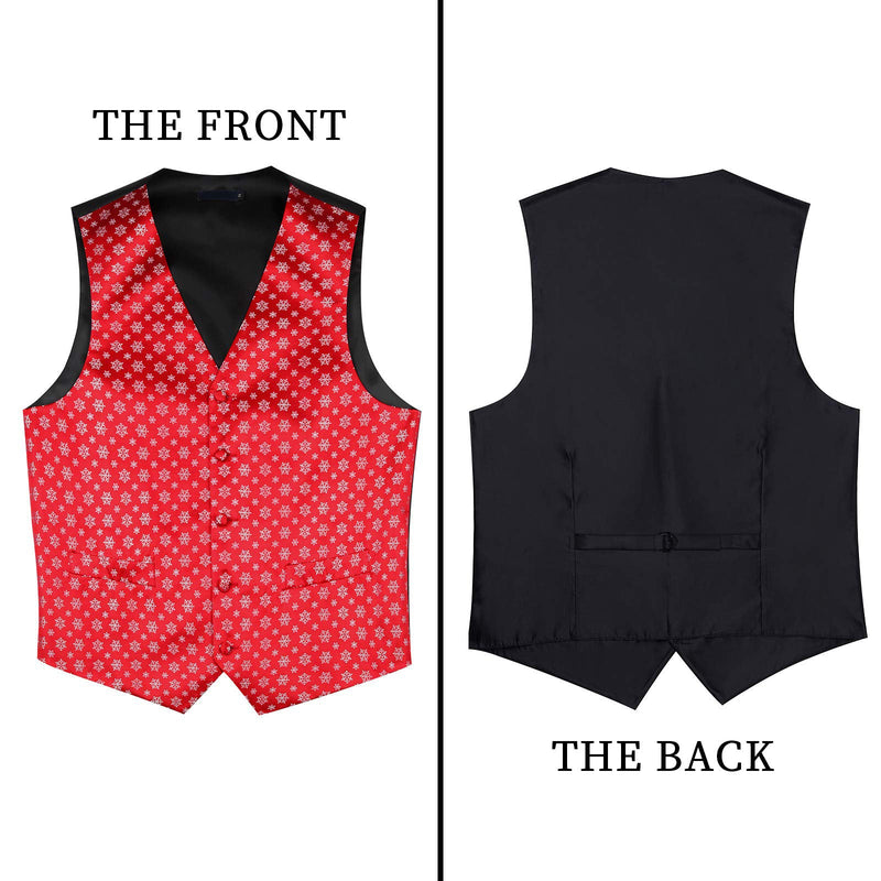 Christmas Suit Vest - RED/WHITE