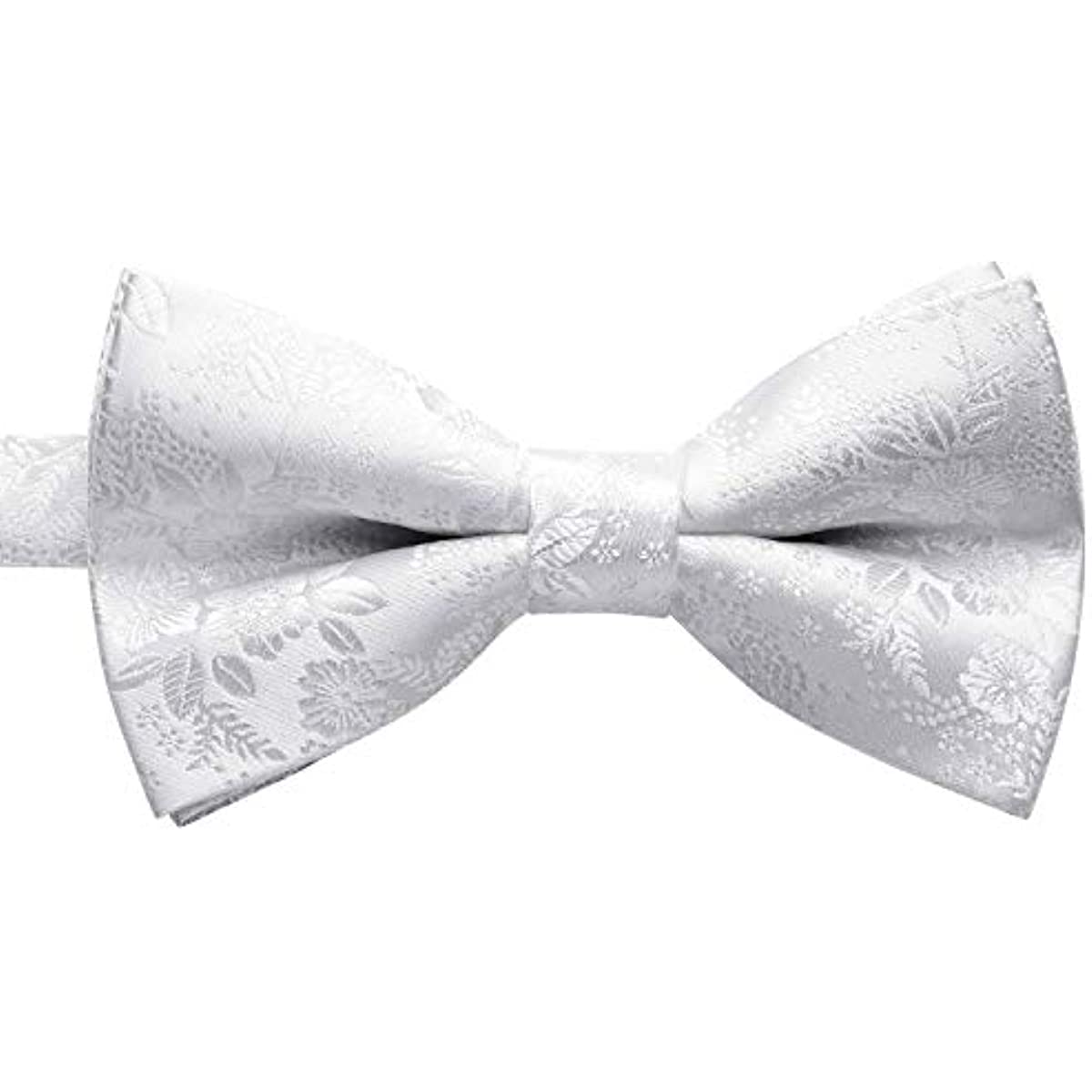 Floral Pre-Tied Bow Tie - 1-WHITE