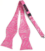 Paisley Bow Tie & Pocket Square - PINK-3