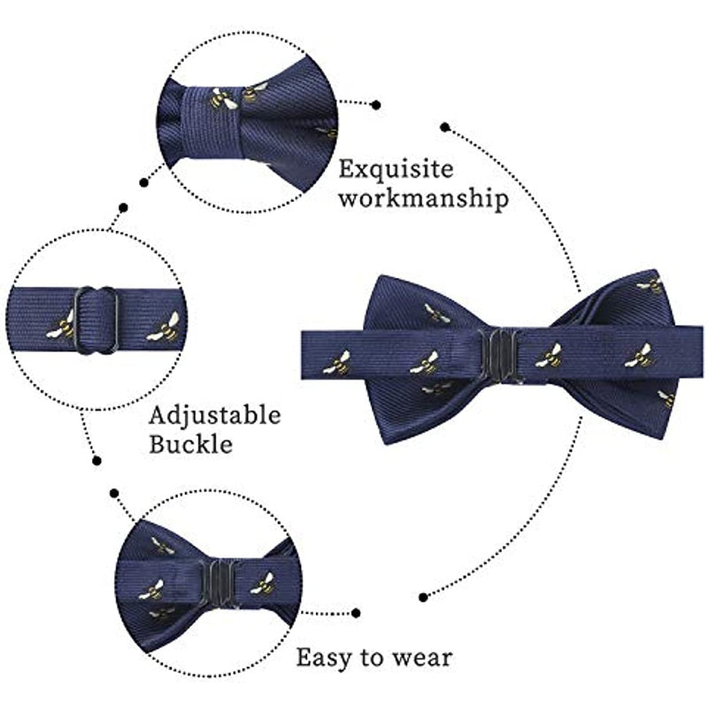 Animal Pre-Tied Bow Tie for Boy - NAVY BLUE/BEE