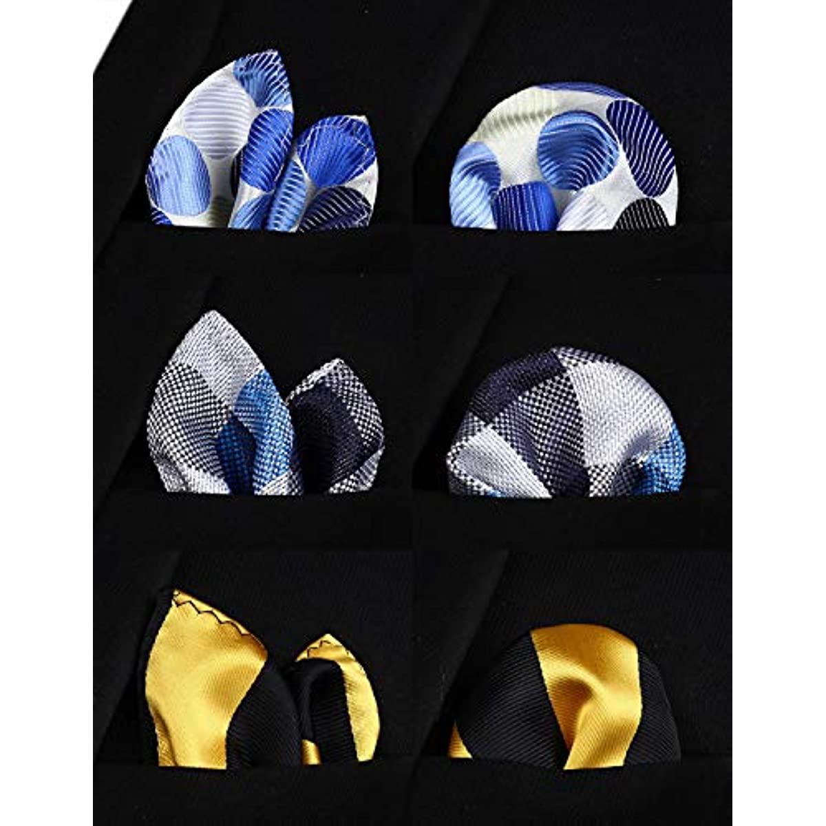 3PCS 13"/15" Boy's Pre-Tied Necktie Handkerchief Set - T3E005