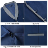 Formal Suit Vest - NAVY BLUE