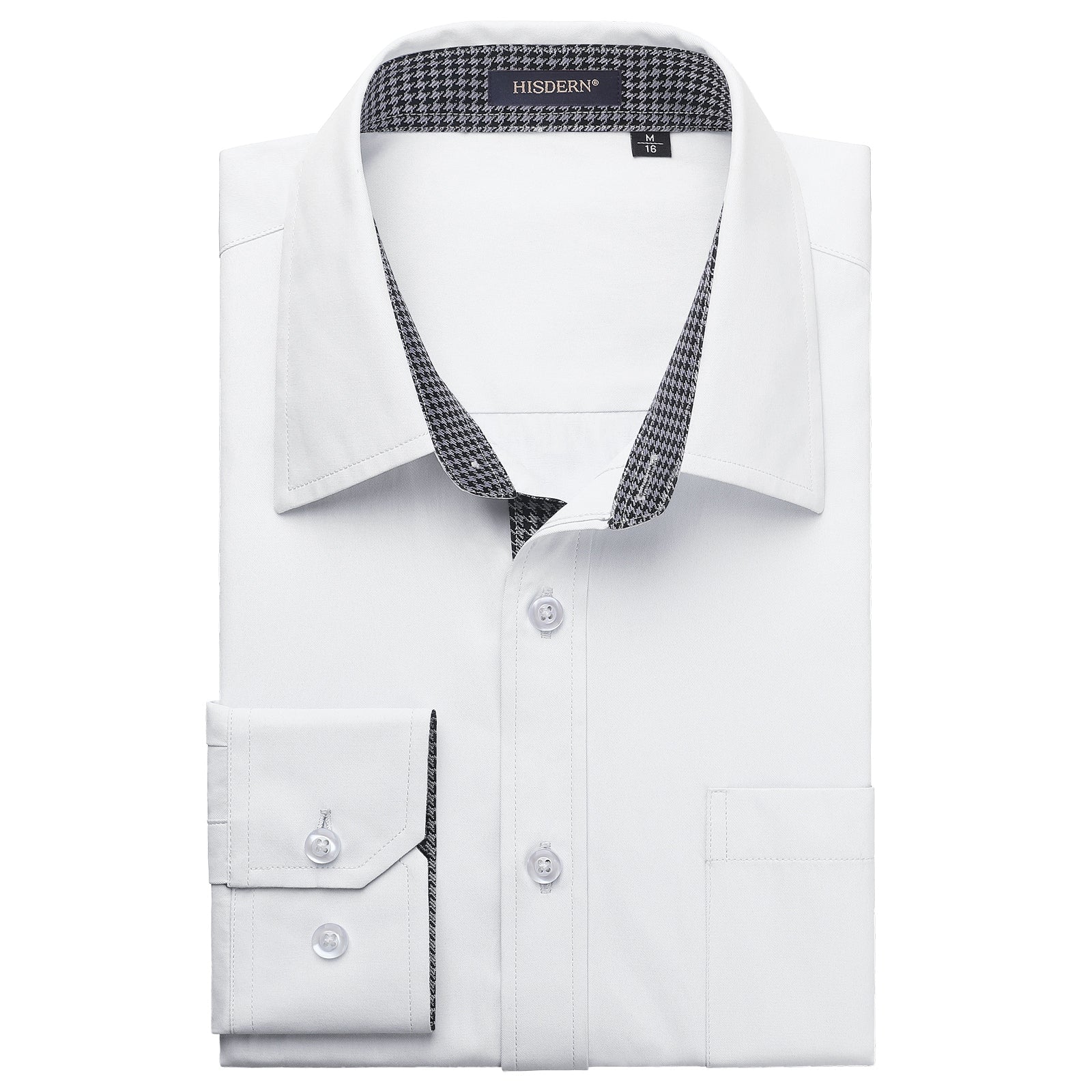 Casual Formal Shirt with Pocket - G-WHITE 2