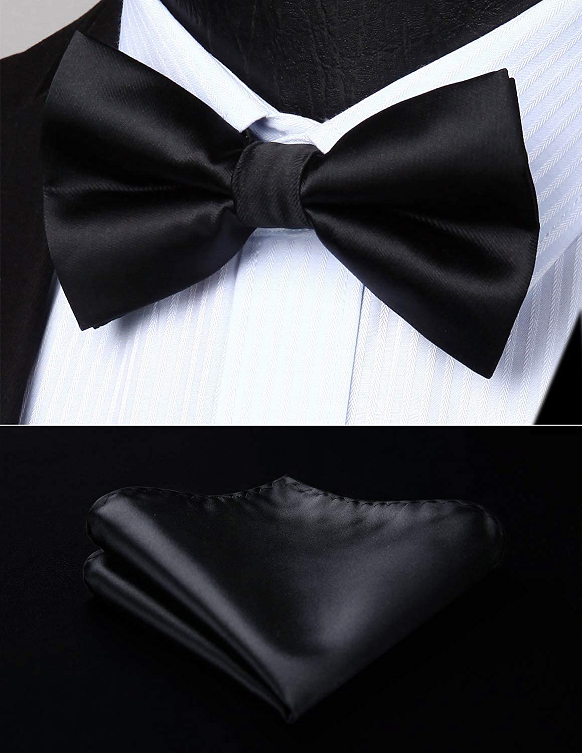 X Shaped Adjustable Suspender With 4 Clips Black