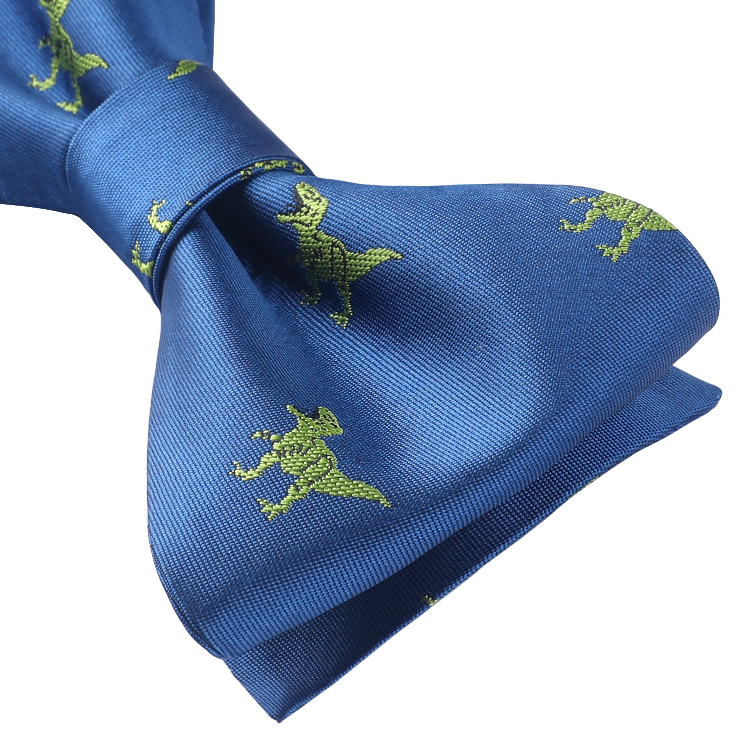 Fun Animal Bow Tie & Pocket Square - DINASOURS/BLUE