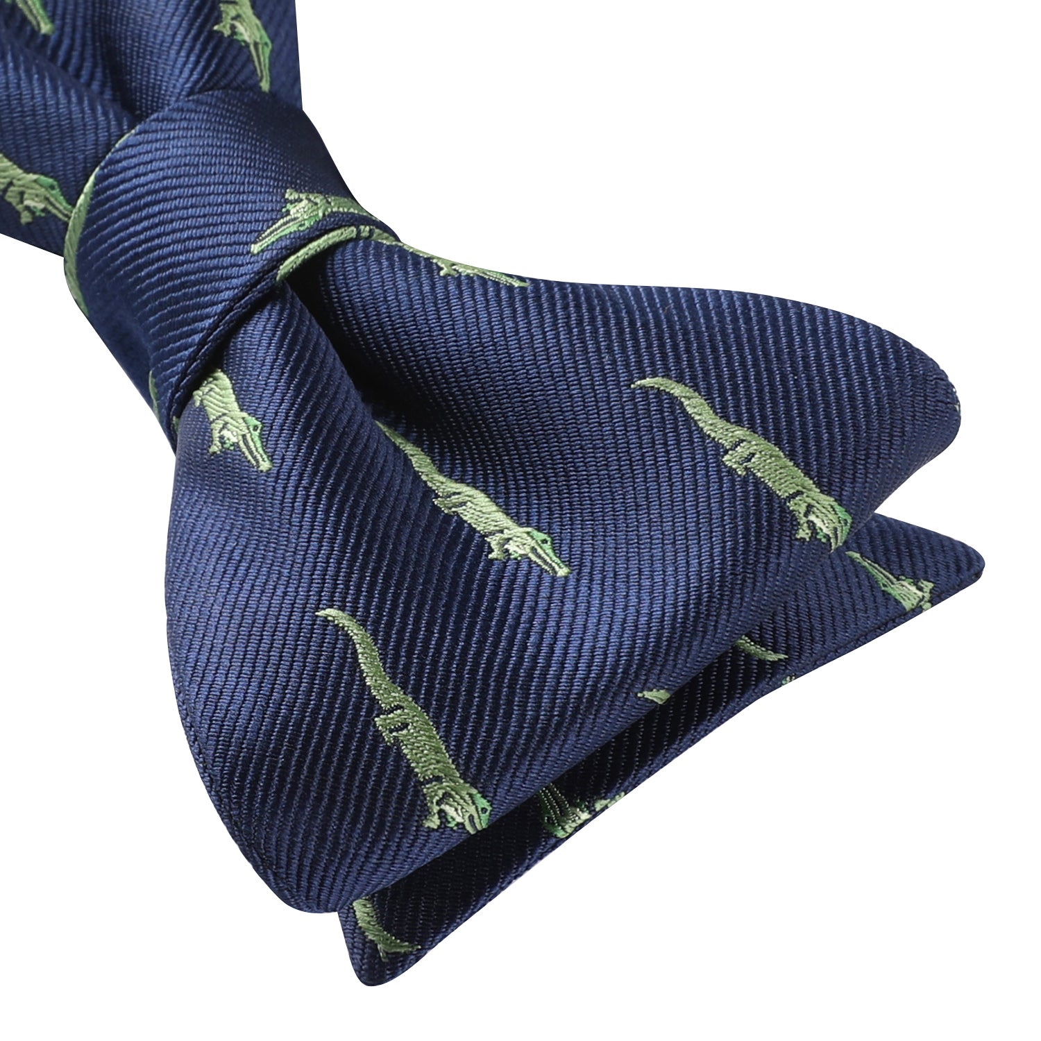 Fun Animal Bow Tie & Pocket Square - CROCODILE/NAVY
