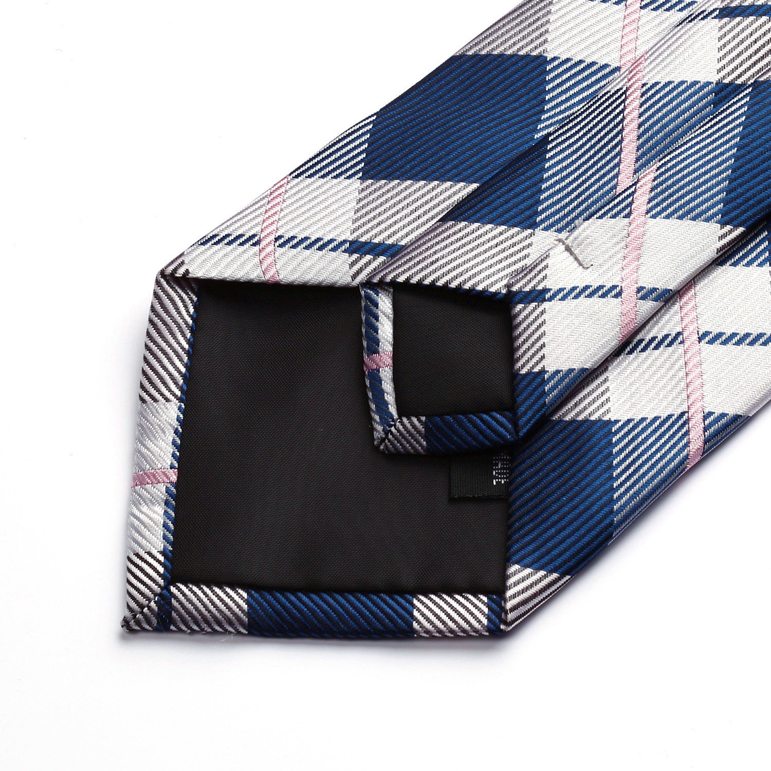 Plaid Tie Handkerchief Set - C-GRAY 2