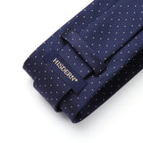 Polka Dot Ties Handkerchief Set - NAVY BLUE/WHITE