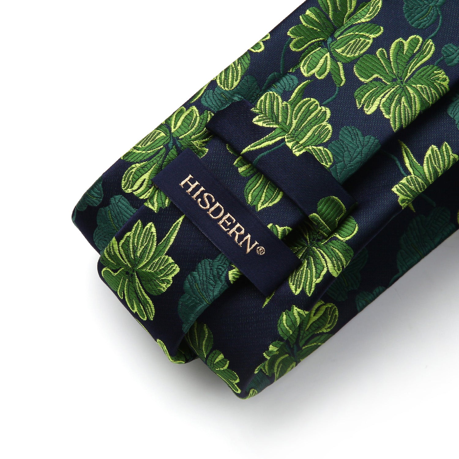 Floral Tie Handkerchief Set - C-GREEN/NAVY BLUE