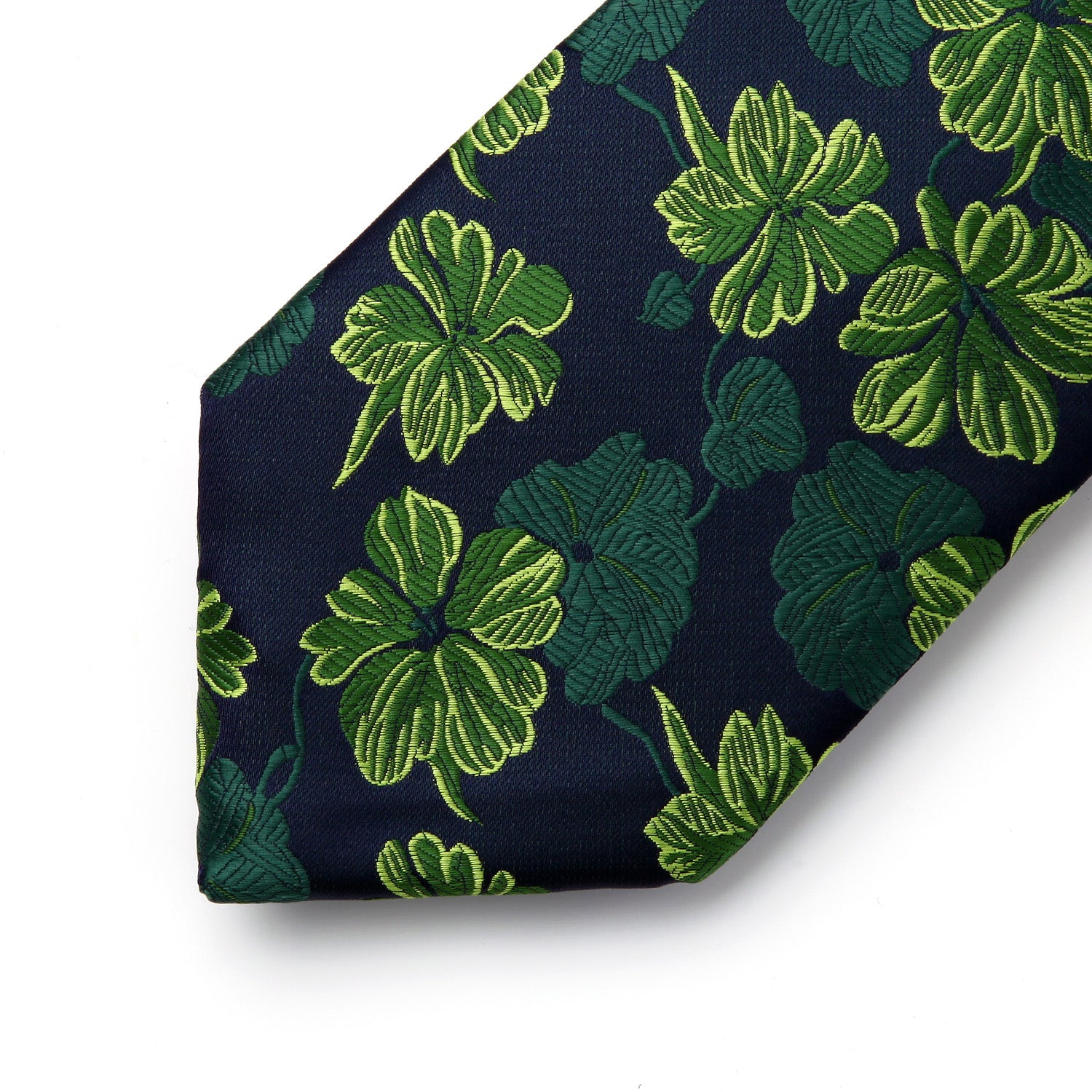 Floral Tie Handkerchief Set - C-GREEN/NAVY BLUE