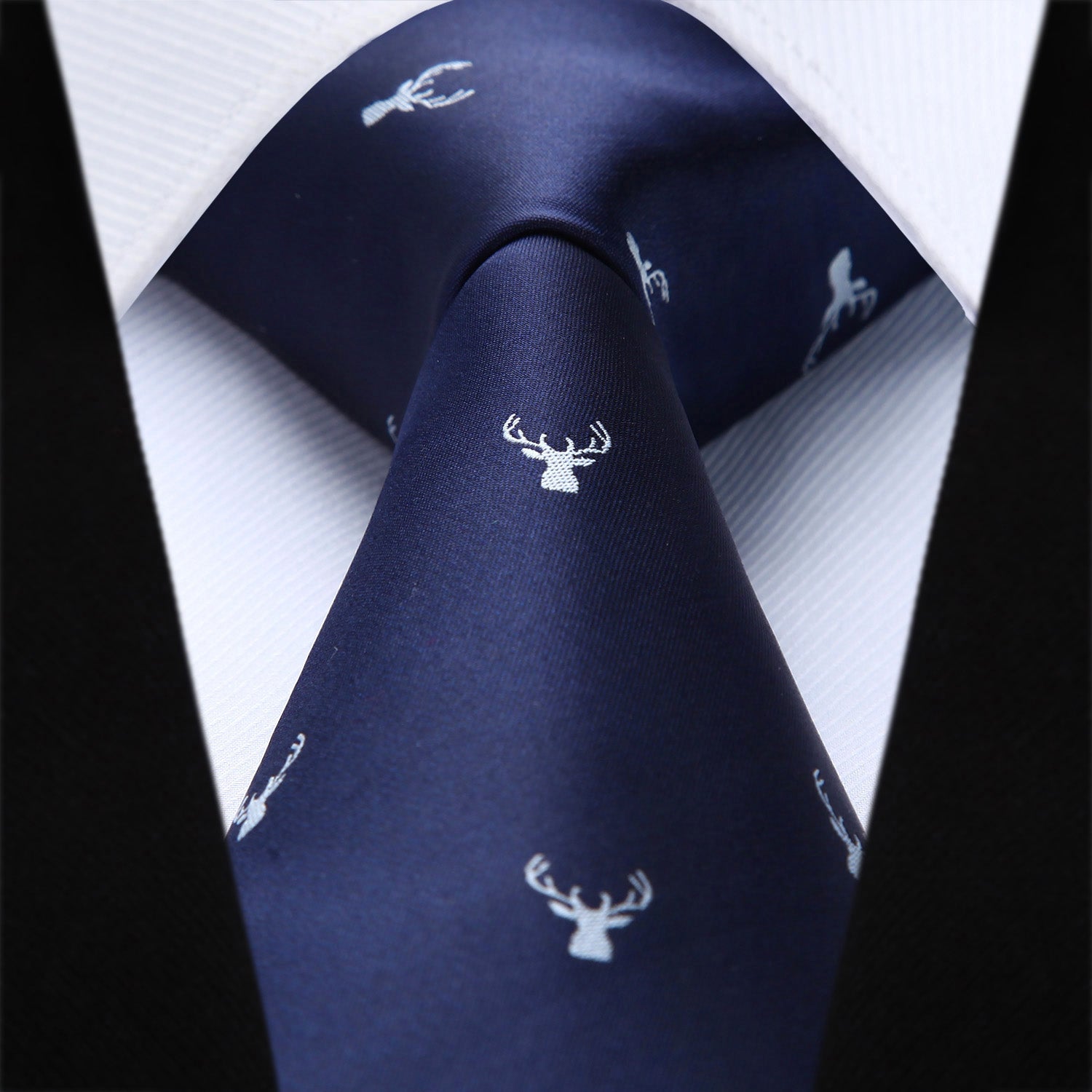 Fun Animal Tie Handkerchief Set - 02-DEER