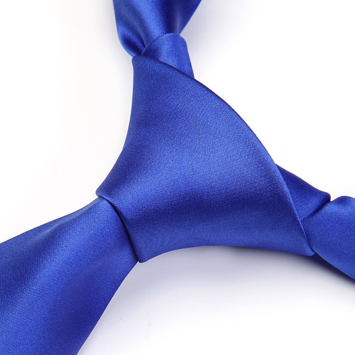 Solid Tie Handkerchief Set - COBALT
