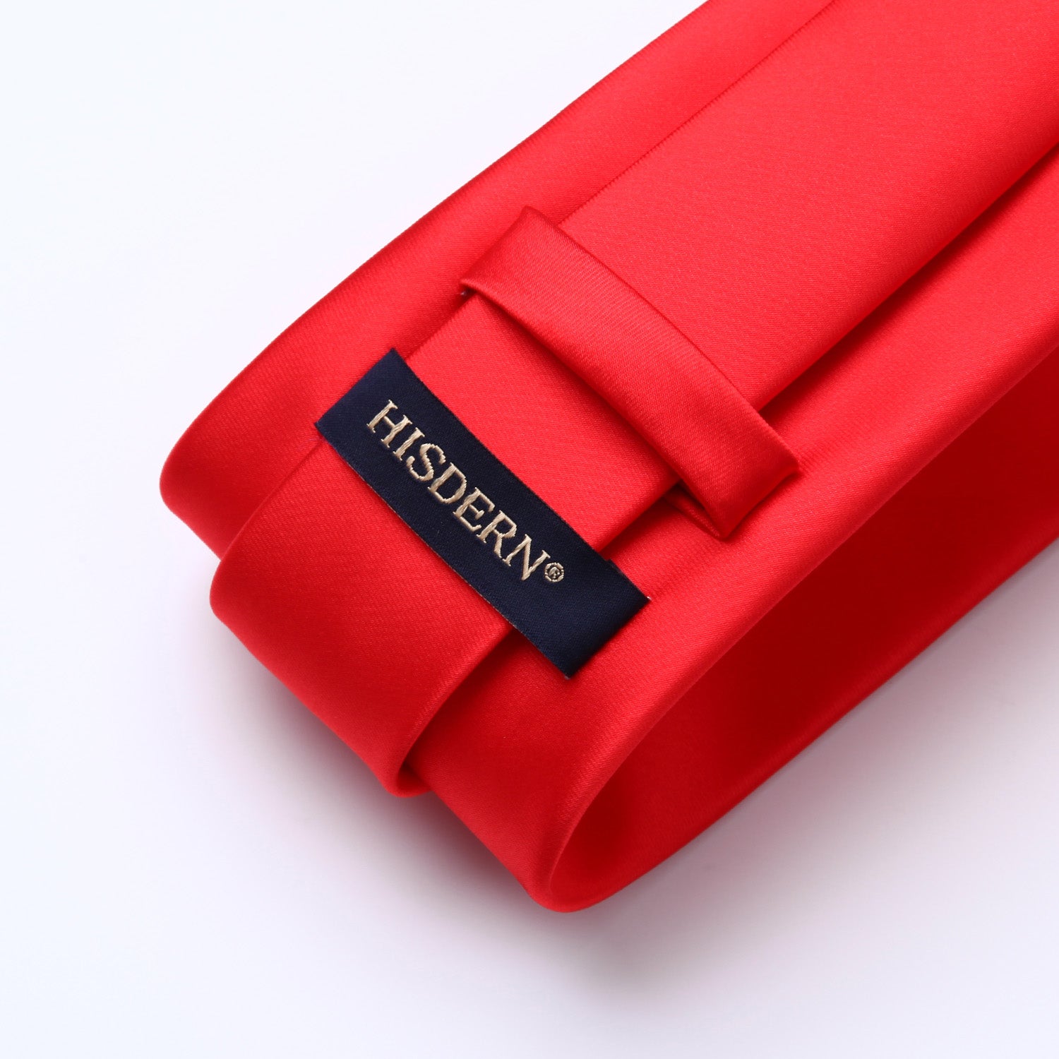 Solid Tie Handkerchief Set - RED