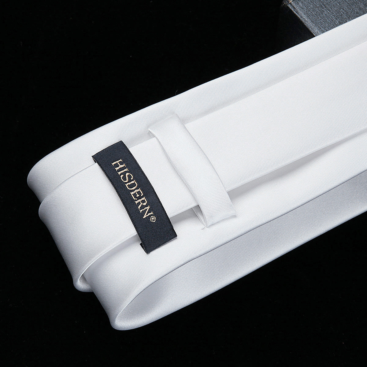 Solid Tie Handkerchief Set - WHITE