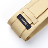 Solid Tie Handkerchief Set - M-CHAMPAGNE BEIGE